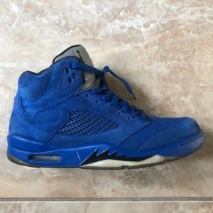 Jordan 5 Blue Suedes